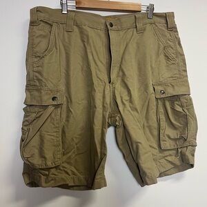 Carhartt Tan Cargo Shorts for Outdoor Adventures